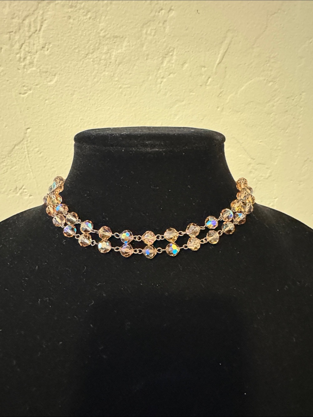 Great for holidays-Swarovski Crystal Aurora Choker (adjustable). Excellent deal